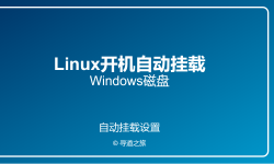 Featured image of post Linux开机自动挂载Windows磁盘